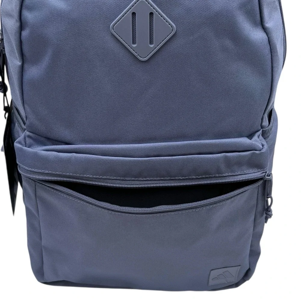Adidas Classic 3S 5 Girls School Backpack Fits 16" Laptop Silver Violet Purple - Picture 7 of 12